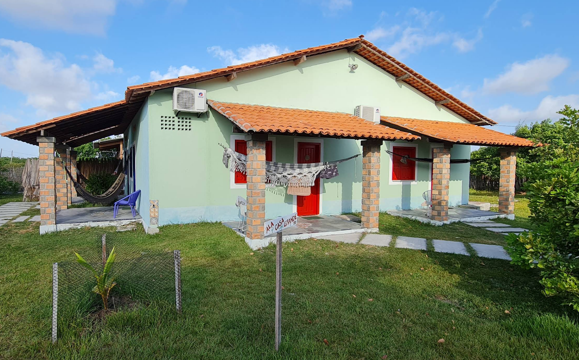 Frente de uma acomodação da Vila Capininga Ecopousada