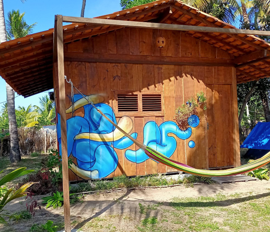 Um chalé da Pousada Maré de Atins Eco Lodge