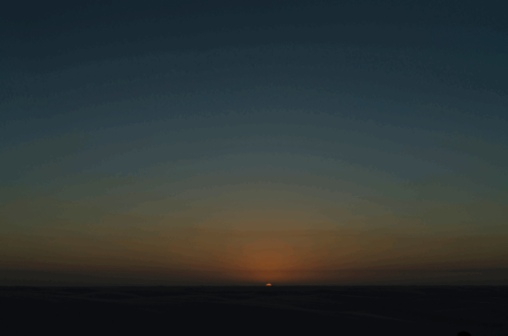 Sol se pondo no Lençóis